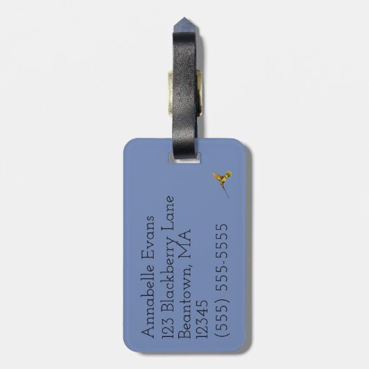 Reizigersnerd Aanpassen Bagagelabel (Achterkant verticaal)