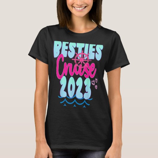 Reizigersreis Besties Cruise Trip 2023 Reizigersre T-shirt (Voorkant)