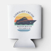 Reizigersreis op persoonlijke titel aangepaste mat blikjeskoeler (Achterkant)