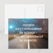 Reizigersreis over de weg briefkaart (Voorkant / Achterkant)