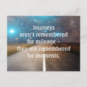 Reizigersreis over de weg briefkaart (Voorkant)