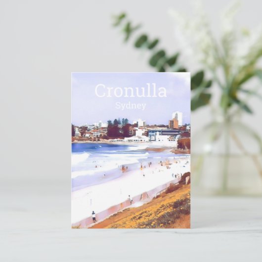 Reizigersreis rond het strand van Sydney Briefkaart (Staand voorkant)