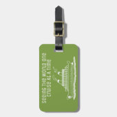 Reizigersschip Funny Modern Simple Bagagelabel (Voorkant verticaal)