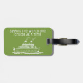 Reizigersschip Funny Modern Simple Bagagelabel (Achterkant horizontaal)