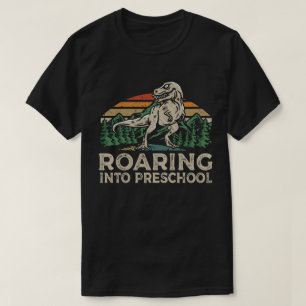 Reizigersschool Dinosaur T Rex terug naar school T-shirt