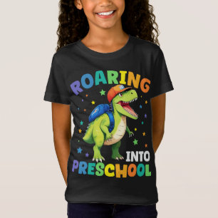 Reizigersschool Dinosaur T Rex terug naar school T-shirt
