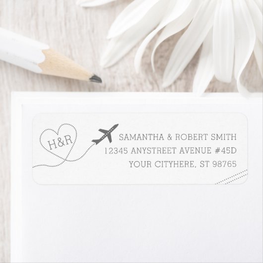 Reizigersthema Retro Retro-reisadres Etiket (Insitu)