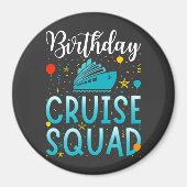 Reizigersvierkantskruipper Birthday Cruising Vacat Magneet (Voorkant)