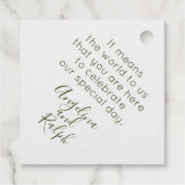 Reizigersvliegtuig bestemming Weg dank u Bedankjes Labels (Achterkant)