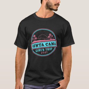 Reizigersvlucht Vakantie Punta Cana Meisjes Reis T-shirt