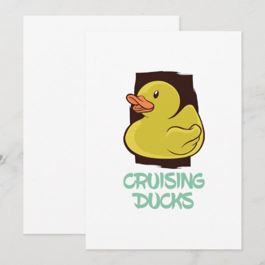 Reizigerswagens Bedankkaart (Voorkant / Achterkant)