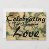 Reizigersweddenschap met Wereldkaart Kaart (Voorkant)