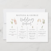 Reizigersweek waterverf wilde bloemenkweek (Voorkant)