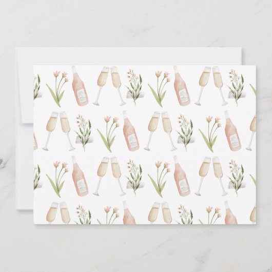 Reizigersweek waterverf wilde bloemenkweek (Achterkant)