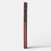 Reizigertas met rode streepjes Boerderij Case-Mate iPhone Case (Achterkant / Links)