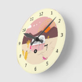 Reizigertrailer in de woestijn ronde klok (Hoek)