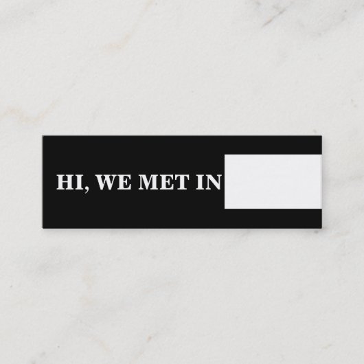 Reizigervisitekaartjes zwart wit contactkaartje (Voorkant)