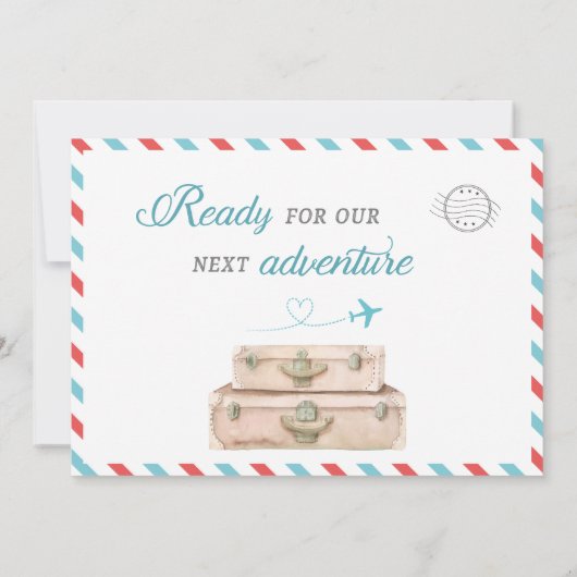 Reizigervliegtuig met tweeling Baby shower Sprinkl Kaart (Achterkant)