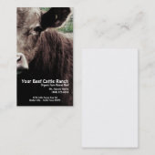 Reizigras koeienkop visitekaartje (Voorkant / Achterkant)