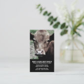 Reizigras koeienkop visitekaartje (Staand voorkant)