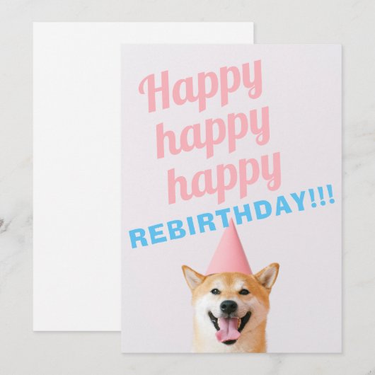 Rejarig | Kaart Jubileum met kanker (Voorkant / Achterkant)