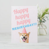 Rejarig | Kaart Jubileum met kanker (Staand voorkant)