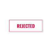 Rejected Business Text Template Zelfinktende Stempel (Design)