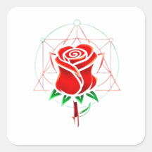 Rejected Rose Transparent Sticker