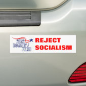 REJECTEER SOCIALISME Romney Palin - Aangepast Bumpersticker (Op auto)