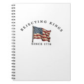 Rejecting Kings Since 1776 America Notitieboek (Voorkant)
