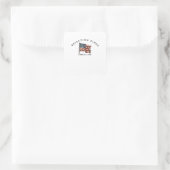 Rejecting Kings Since 1776 America Vierkante Sticker (Tas)