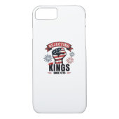 Rejecting Kings Since 1776 Patriotic Aesthetic Case-Mate iPhone Case (Achterkant)