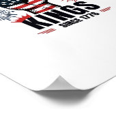 Rejecting Kings Since 1776 Patriotic Aesthetic Poster (Hoek)