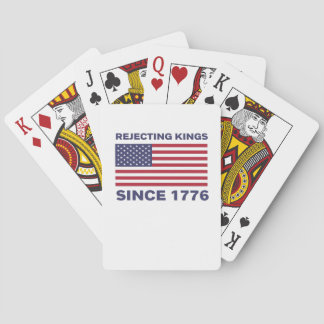 Rejecting Kings Since 1776 Protest Classic Bold St Pokerkaarten