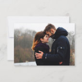 REJOICE A SAVIOR IS GEBOREN MET EEN kerstfotokaart (Achterkant)