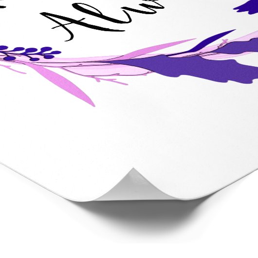 Rejoice Altijd 1 Thessaliërs 5:16-18 Christelijk Poster (Hoek)