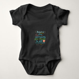 Rejoice Always Christian Scripture Wall Art  Romper