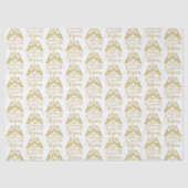 Rejoice Angel Elegant Gold Religious Christmas Tissuepapier (Voorkant)