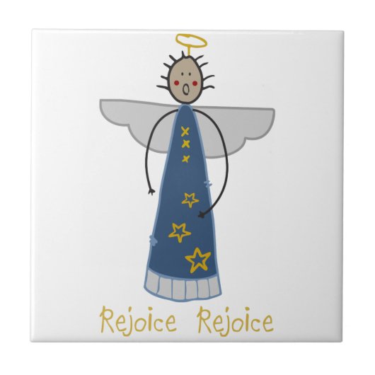 Rejoice Angel Tegeltje (Voorkant)