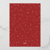 Rejoice Arch - Aangepast, volledige kerstfoto Folie Feestdagenkaart (Achterkant)