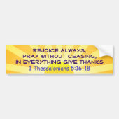 Rejoice bumper sticker (Voorkant)