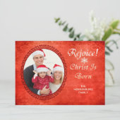 Rejoice Christus wordt Christelijk op de Aangepast (Staand voorkant)