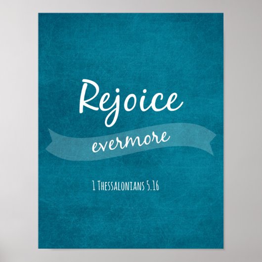 Rejoice Evermore Bible Verse Poster (Voorkant)