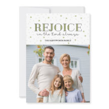 Rejoice Holiday kerstfotokaart