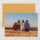 Rejoice Holiday Religieuze Fotokaart (Voorkant / Achterkant)