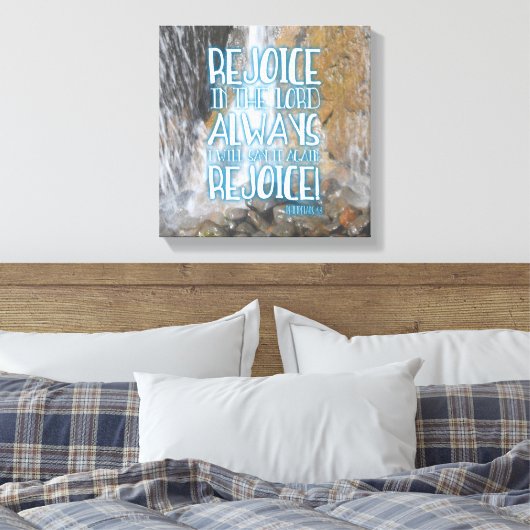 REJOICE IN DE LORD! CANVAS AFDRUK (Insitu (Slaapkamer))