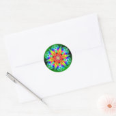 Rejoice in de Vortex Ronde Sticker (Envelop)