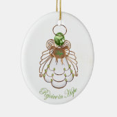 Rejoice in Hope - kerstengel van Hope Keramisch Ornament (Rechts)