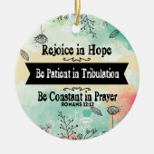 Rejoice in Hope Ornament (Voorkant)