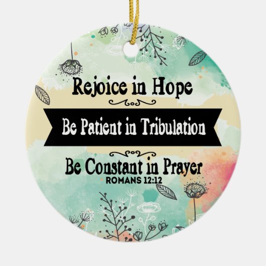 Rejoice in Hope Ornament (Voorkant)